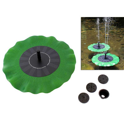 Solar pump for water lily pond